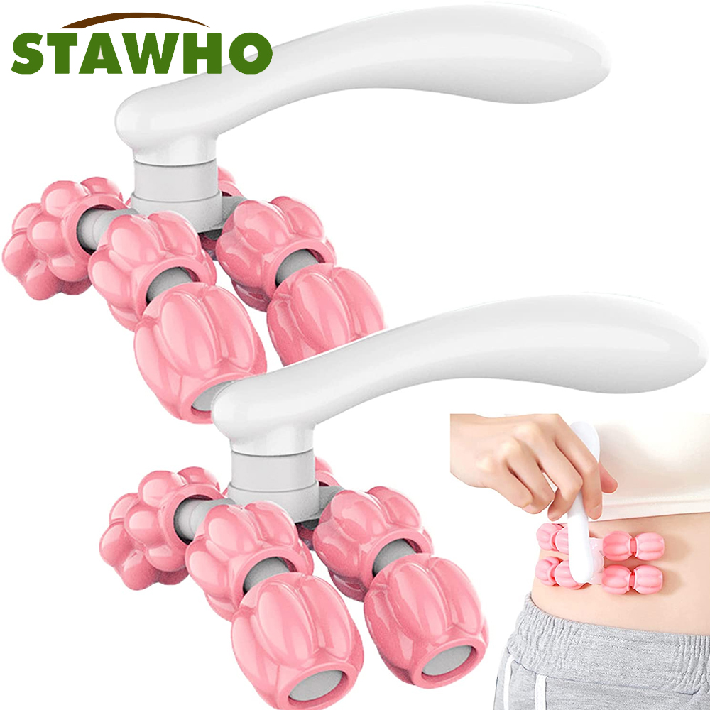 Reflexology Foot Roller - Y자형 8구 마사지기, 손 근육, 등,