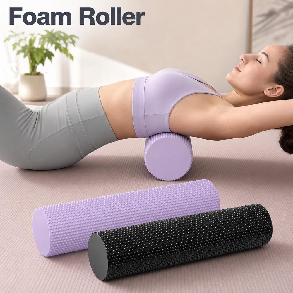 Health Wellness Fitness - EVA 요가 폼롤러 고밀도 운동 회복