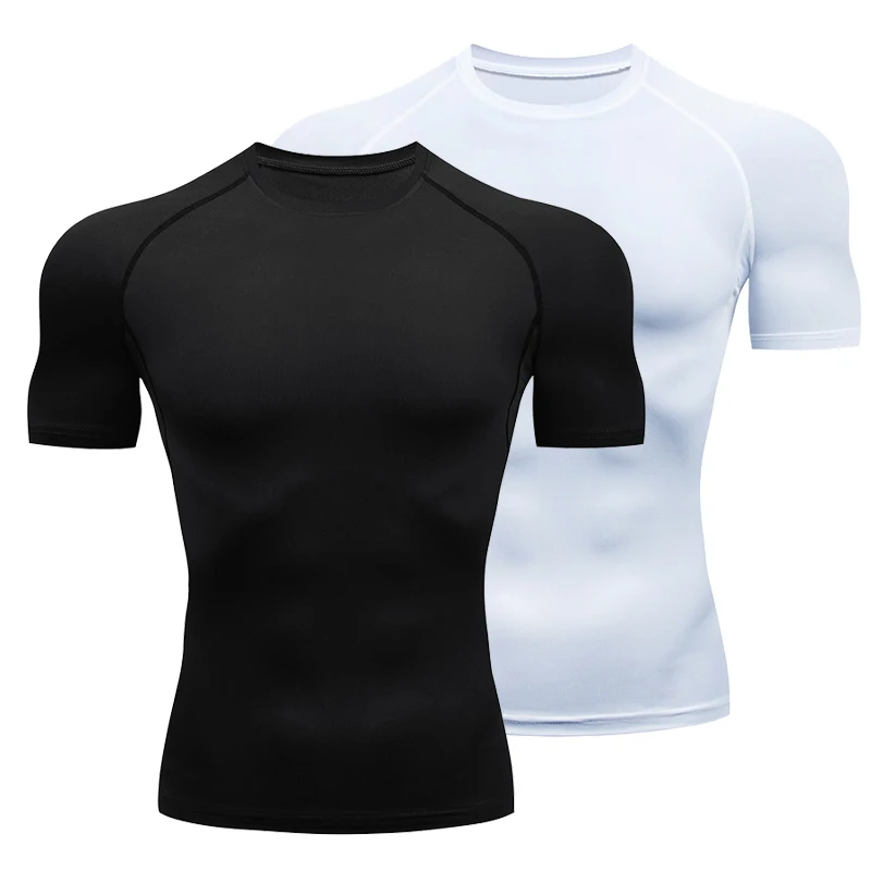 피트니스 티셔츠 용 남성 스포츠 탑 보디 빌딩 압축 셔 - Health Wellness Fitness 리뷰 및 가격