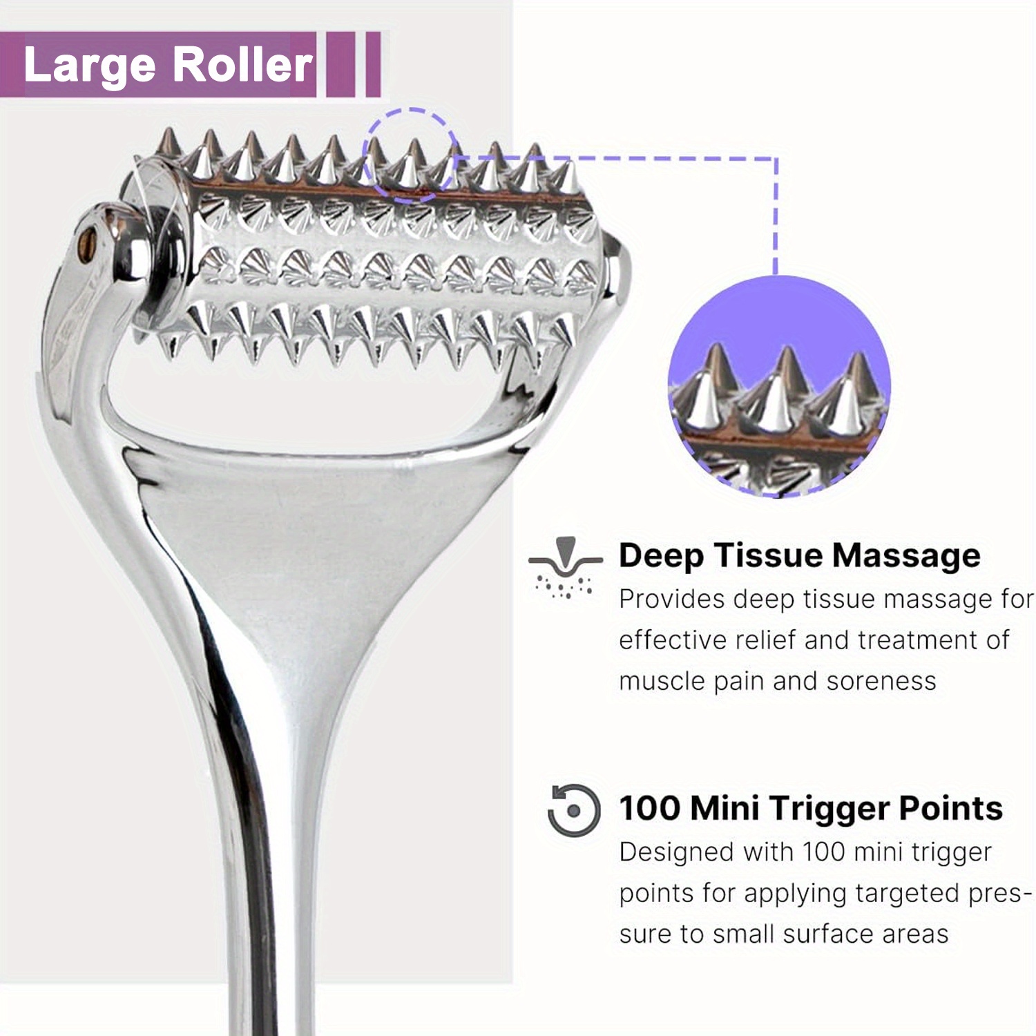 마사지 롤러 근육 통증 완화를위한 침술 롤러 지압 마사 - Reflexology Foot Roller 리뷰 및 가격