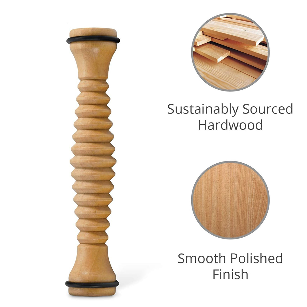 나무 마사지 기계 바디 백 나무 발 롤러, 발바닥 근막 - Reflexology Foot Roller 리뷰 및 가격
