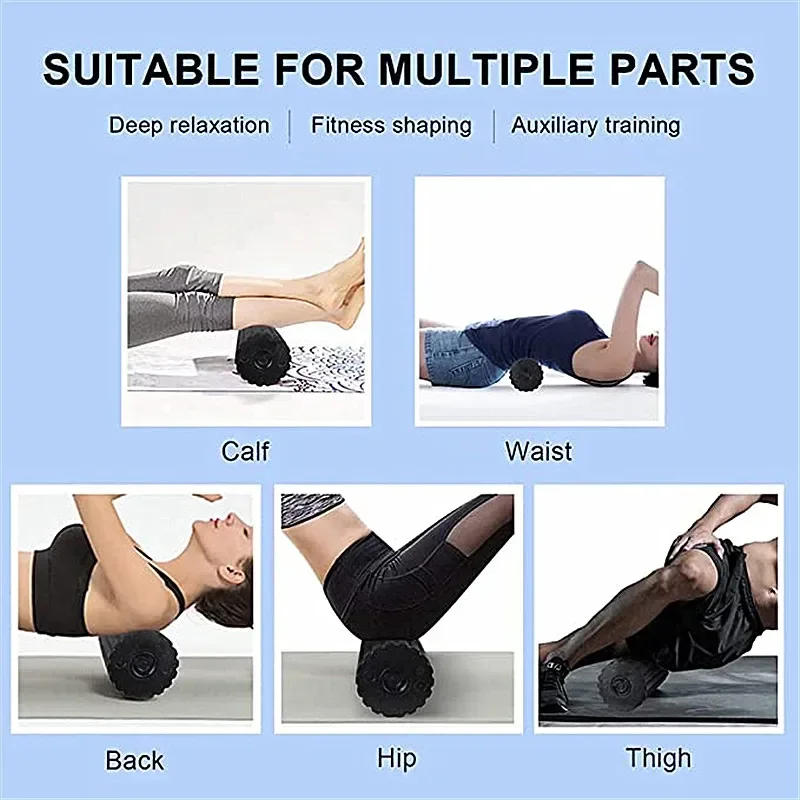 4 단 진동 전기 요가 마사지 폼, 피트니스 롤러 등받 - Health Wellness Fitness 리뷰 및 가격
