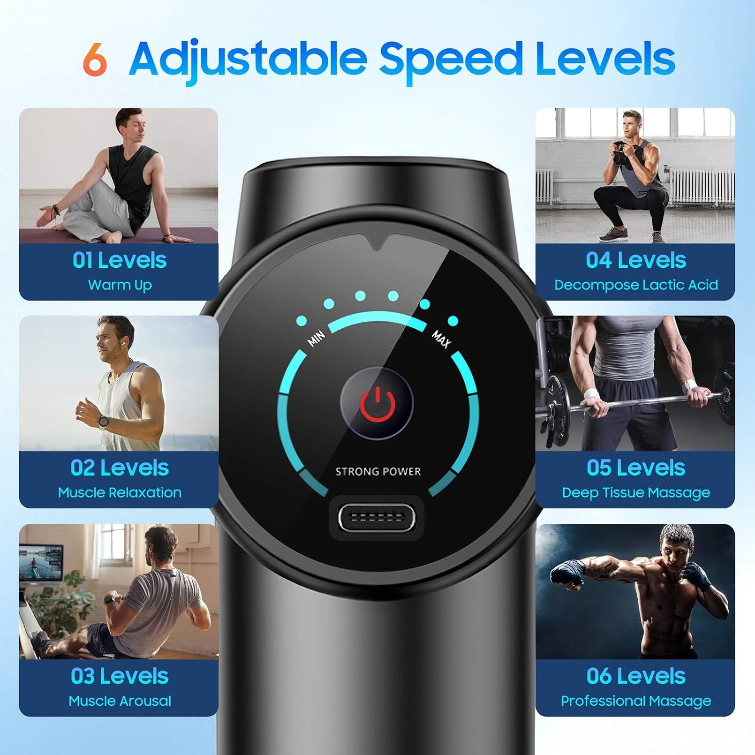 새로운 딥 티슈 마사지건 휴대용 얼굴 근육 마사지기 마 - Health Wellness Fitness 리뷰 및 가격