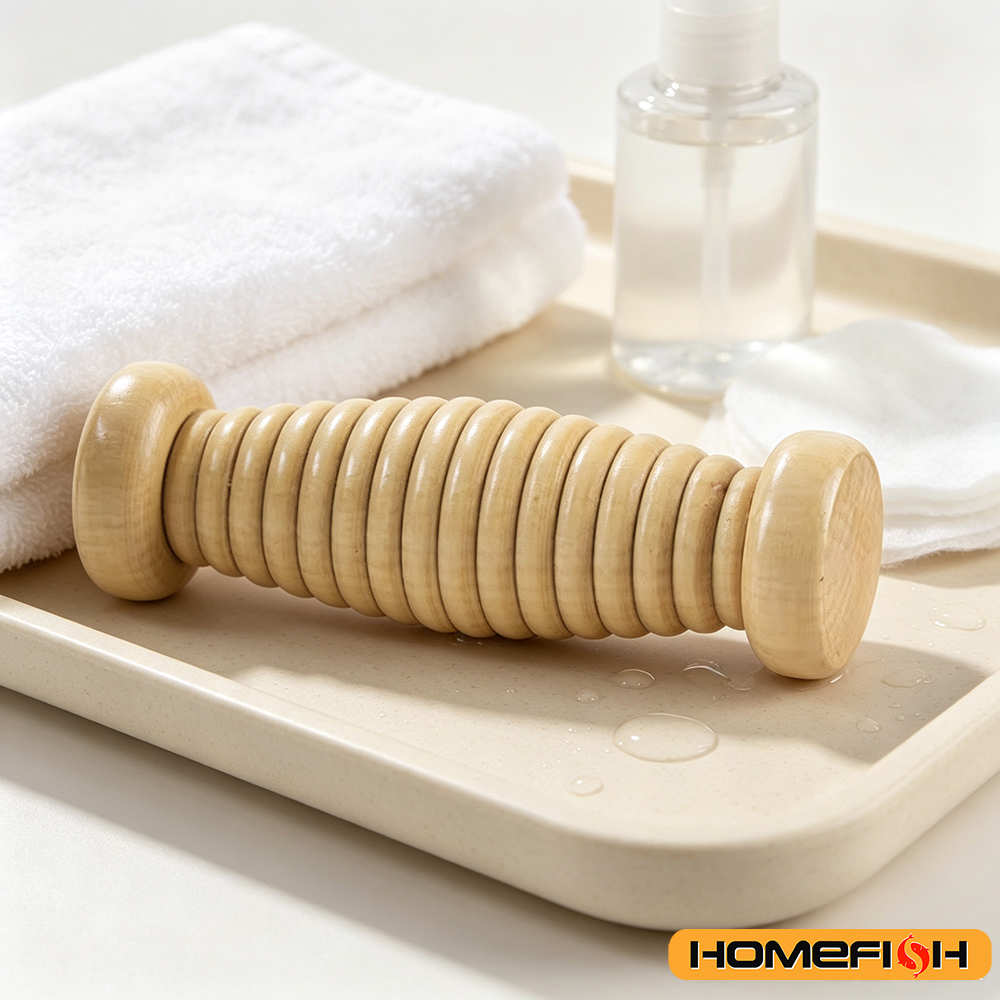 나무 마사지기 바디 백 마사지, 발 마사지 롤러, 족저 - Reflexology Foot Roller 리뷰 및 가격